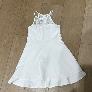 Elegant White Lace Kids Formal Dress
